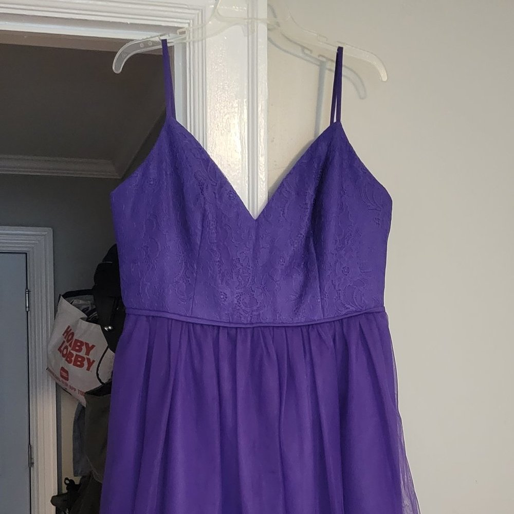 David's Bridal Purple Dress size 14